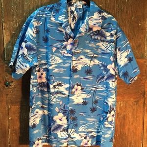 Vintage Hawaiian Shirt Mens motion Hawaii M